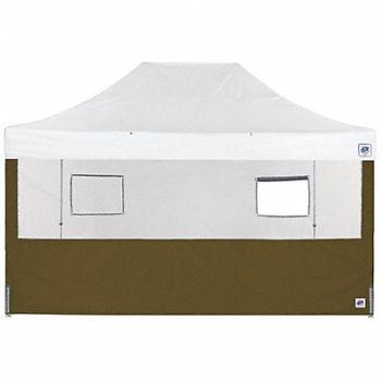 E-Z UP Food Booth Sidewall Green 15 ft H, 800J59