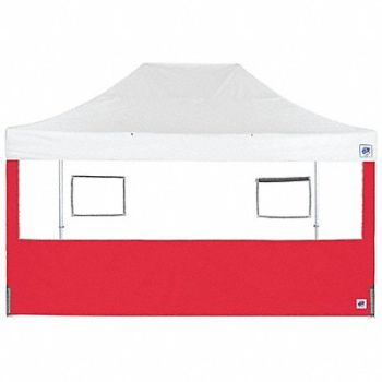 E-Z UP Food Booth Sidewall Red 15 ft W 15 ft H, 800J61