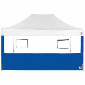 E-Z UP Food Booth Sidewall Blue 15 ft W 15 ft H, 800J65