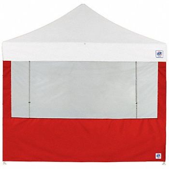 E-Z UP Food Booth Sidewall Red 8 ft W 8 ft H, 800J78