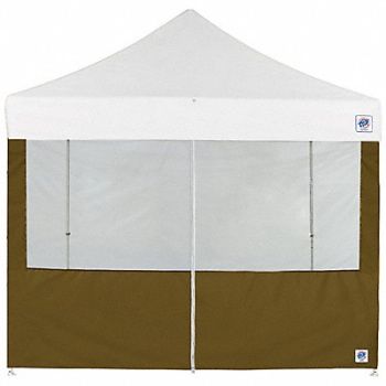 E-Z UP Food Booth Middle Zipper Sidewall Green, 800J82