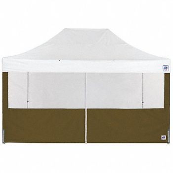E-Z UP Food Booth Middle Zipper Sidewall Green, 800J88