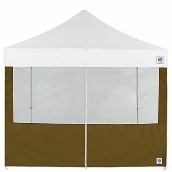 E-Z UP Food Booth Middle Zipper Sidewall Green, 800J94