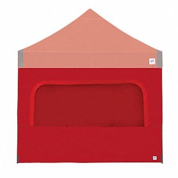 E-Z UP Sidewall Red 10 ft W 10 ft H, 800JA0