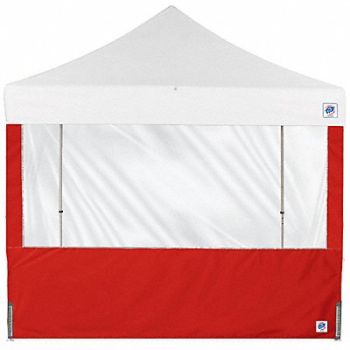 E-Z UP Panorama Sidewall Red 10 ft W 10 ft H, 800JA7