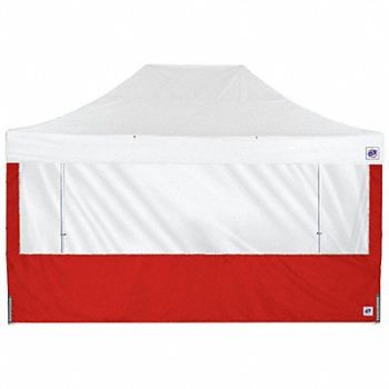 E-Z UP Panorama Sidewall Red 15 ft W 15 ft H, 800JC3