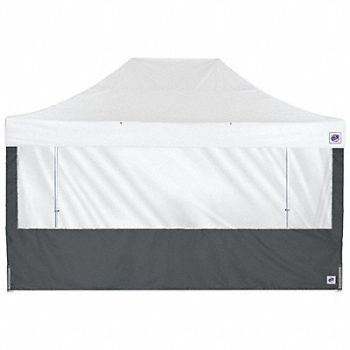 E-Z UP Panorama Sidewall Gray 15 ft W 15 ft H, 800JC4