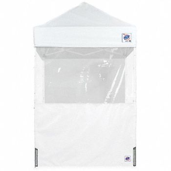 E-Z UP Panorama Sidewall White 5 ft W 5 ft H, 800JD0