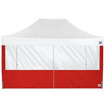 E-Z UP Panorama Middle Zipper Sidewall Red, 800JE6