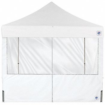 E-Z UP Panorama Middle Zipper Sidewall White, 800JF4