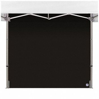 E-Z UP HUB Sidewall Black 8 ft W 15 ft H, 800JJ4