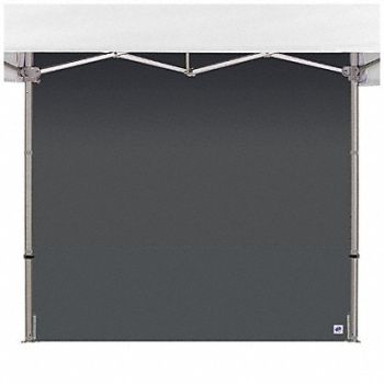 E-Z UP HUB Sidewall Gray 8 ft W 15 ft H, 800JJ8