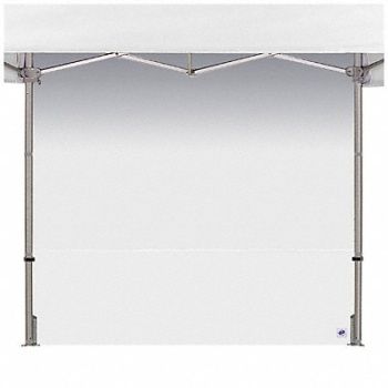 E-Z UP HUB Sidewall White 8 ft W 15 ft H, 800JJ9