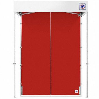 E-Z UP Middle Zipper Sidewall Red 5 ft W 5 ft H, 800JK2