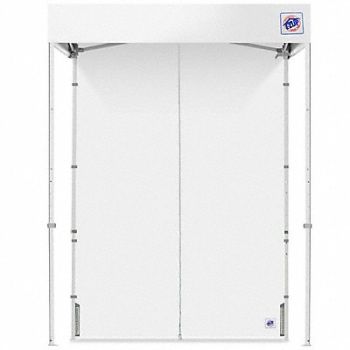 E-Z UP Middle Zipper Sidewall White 5 ft H, 800JK4