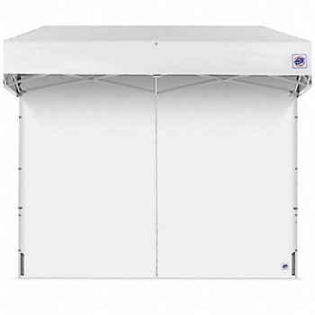 E-Z UP Middle Zipper Sidewall White 8 ft H, 800JR2
