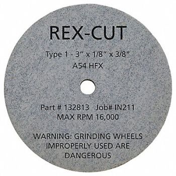 REX CUT CutOff Wheel 3 x1/8 x3/8 12095rpm, 39CW43