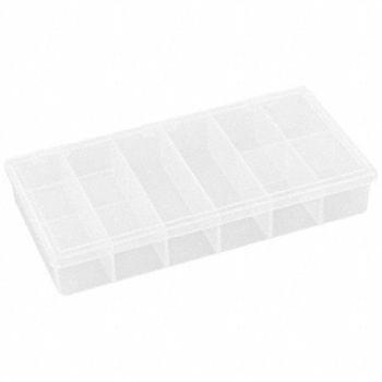 FLAMBEAU K4964 Comprt Bx Snap Translucent 1 3/8 in, 30C407