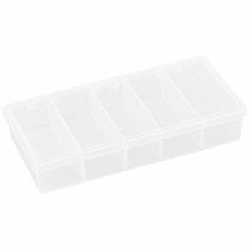 FLAMBEAU K4962 Compartment Box Snap Clear 1 3/8 in, 30C410
