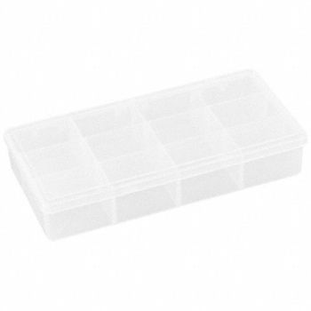 FLAMBEAU K4962 Compartment Box Snap Clear 1 3/8 in, 30C411