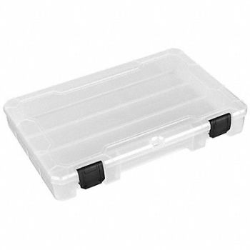 FLAMBEAU K4977 Comprt Bx Dbl Pos Lkg Clr 1 3/4 in, 30C431