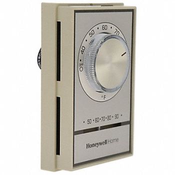 HONEYWELL HOME Line Volt NP Analog Tstat 1H Beige DPST, 2E832