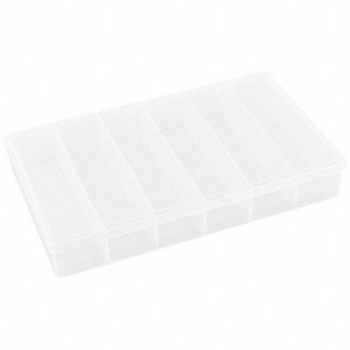 FLAMBEAU K4965 Compartment Box Snap Clear 1 3/4 in, 30C415