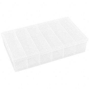 FLAMBEAU Compartment Box Snap Clear 2 7/16 in, 30C416