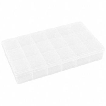FLAMBEAU K4965 Compartment Box Snap Clear 1 3/4 in, 30C419