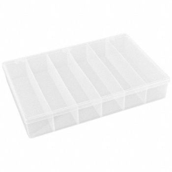 FLAMBEAU K4969 Compartment Box Snap Clear 2 5/16 in, 30C421