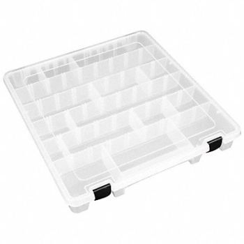 FLAMBEAU K4980 Adj Comprt Bx Mechanical Clr 2 in, 30C449