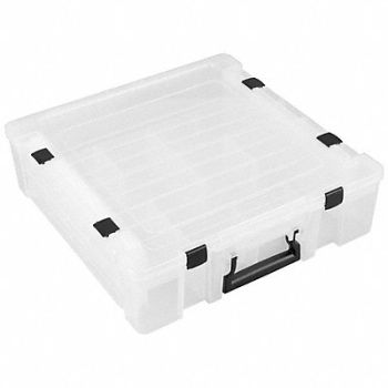 FLAMBEAU K4981 Adj Comprt Bx Mechanical Clr 5 in, 30C452