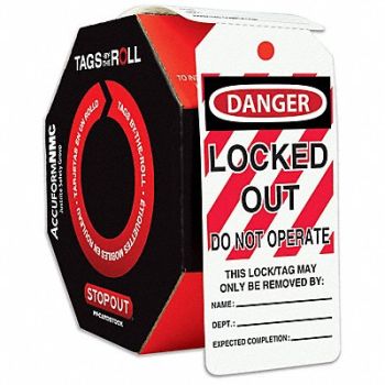 ACCUFORM Danger Tag By The Roll 6-1/4X3 PK100, 772R96