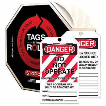 ACCUFORM Danger Tag By The Roll 6-1/4X3 PK250, 772K49