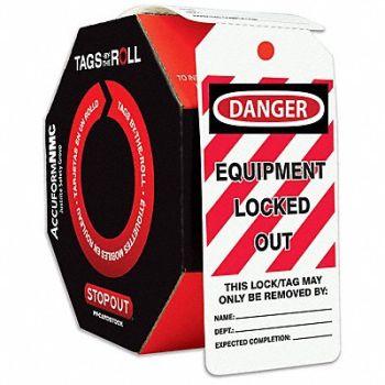 ACCUFORM Danger Tag By The Roll 6-1/4X3 PK250, 772M41