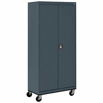 SANDUSKY K4847 Strg Cab 78 x36 x24 Charcoal 3Shlv, 5DCV6
