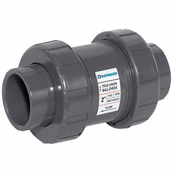 HAYWARD Union Check Valve CPVC 1 Flange, 5AAU7
