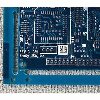 BRADY Label Plastic Color Orange 2 W, 803TJ9