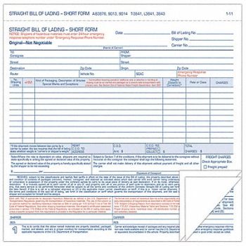 TOPS Form Bill/Lading Shrt Tri PK250, 44PG46