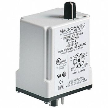 MACROMATIC H7831 Time Delay Rlay 240VAC 10A DPDT 0.6 sec., 33VA96