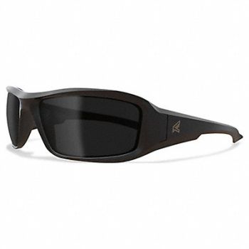 EDGE EYEWEAR Safety Glasses Smoke Lens Black Frame M, 801WL2