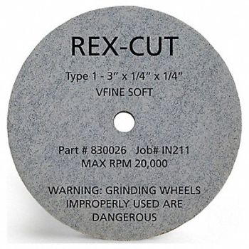 REX CUT CutOff Whl MedSoft 3 x1/8 x1/4 20000rpm, 39CW52