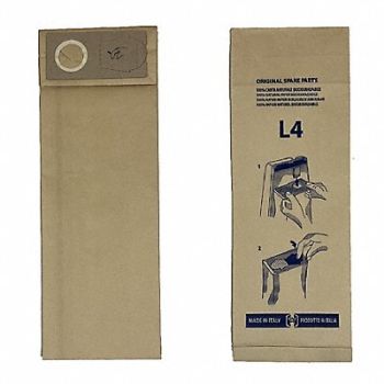 BISSELL COMMERCIAL Vacuum Bags Paper 2 ply 4 L 2 W PK10, 802Z80