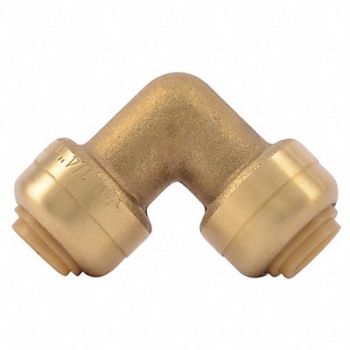 SHARKBITE 90 Elbow Push Fitting 1/4 In., 19F919