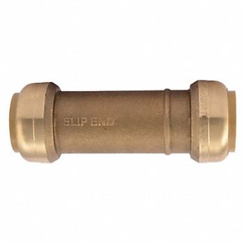 SHARKBITE Slip Coupling Push To Connect 1 In., 19F888