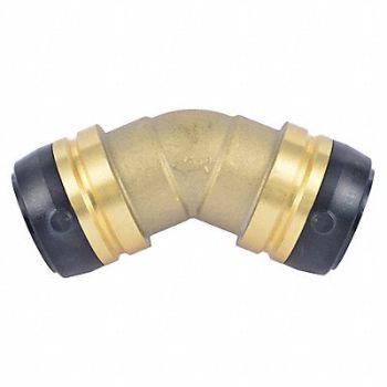 SHARKBITE Push to Connect Elbow Brass 10-1/2 L, 788H94