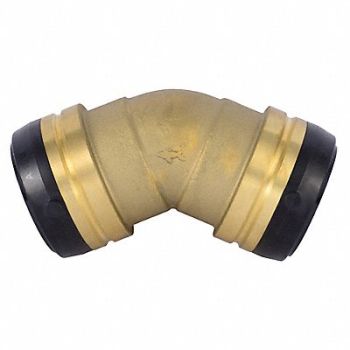 SHARKBITE Push to Connect Elbow Brass 10-1/2 L, 788H96