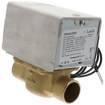 HONEYWELL HOME Zone Valve Sweat Sz ID 3/4In, 2KKN7