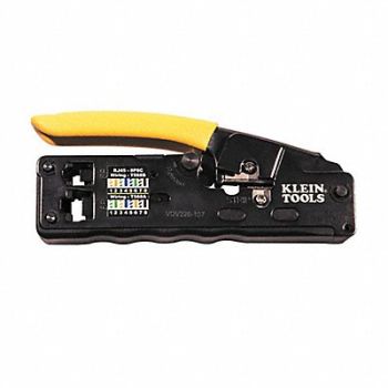 KLEIN TOOLS Ratchet Crimper Uninsulated 5-1/4 L, 258X21