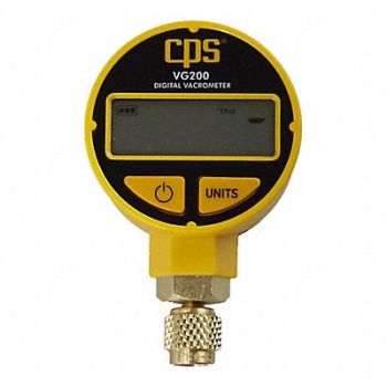 PRO-SET Vacuum Gauge Digital 1/4 Flare, 406D54